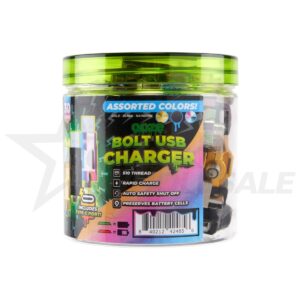 OOZE BOLT USB CHARGER MIX COLORS JAR 30PCS
