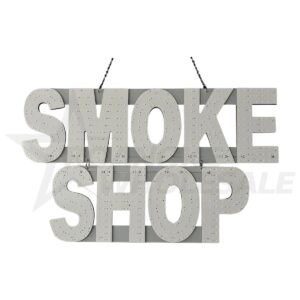 SMOKE SHOP LED SIGN 15X24X1.2 WHITE