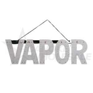 VAPOR LED SIGN 9 X 30" WHITE/BLUE