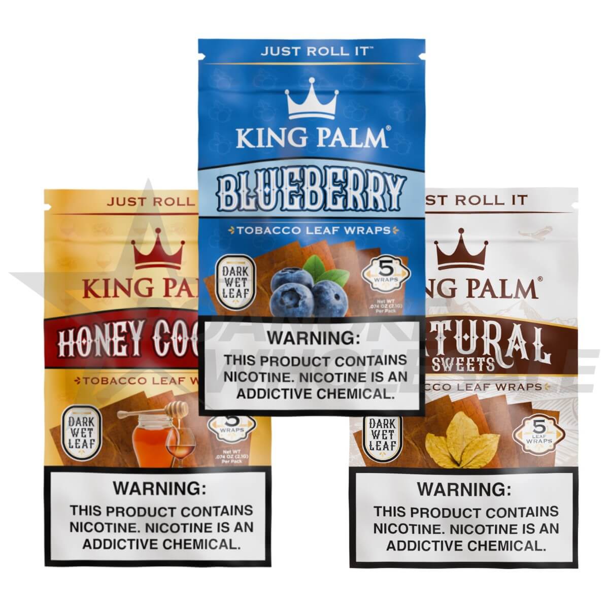 KING PALM TOBACCO LEAF WRAPS 8/5 PACKS