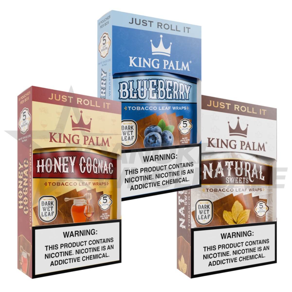 KING PALM TOBACCO LEAF WRAPS 8/5 PACKS - Image 2