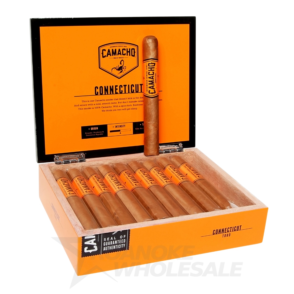 CAMACHO CONNECTICUT TORO CIGARS 6X50 20PCS