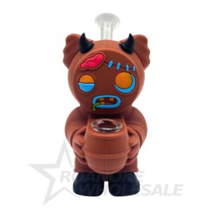 CUTE GINGERBREAD SILICONE WATER PIPE (5")