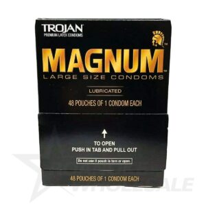 TROJAN MAGNUM 48 POUCHES OF 1 CONDOM