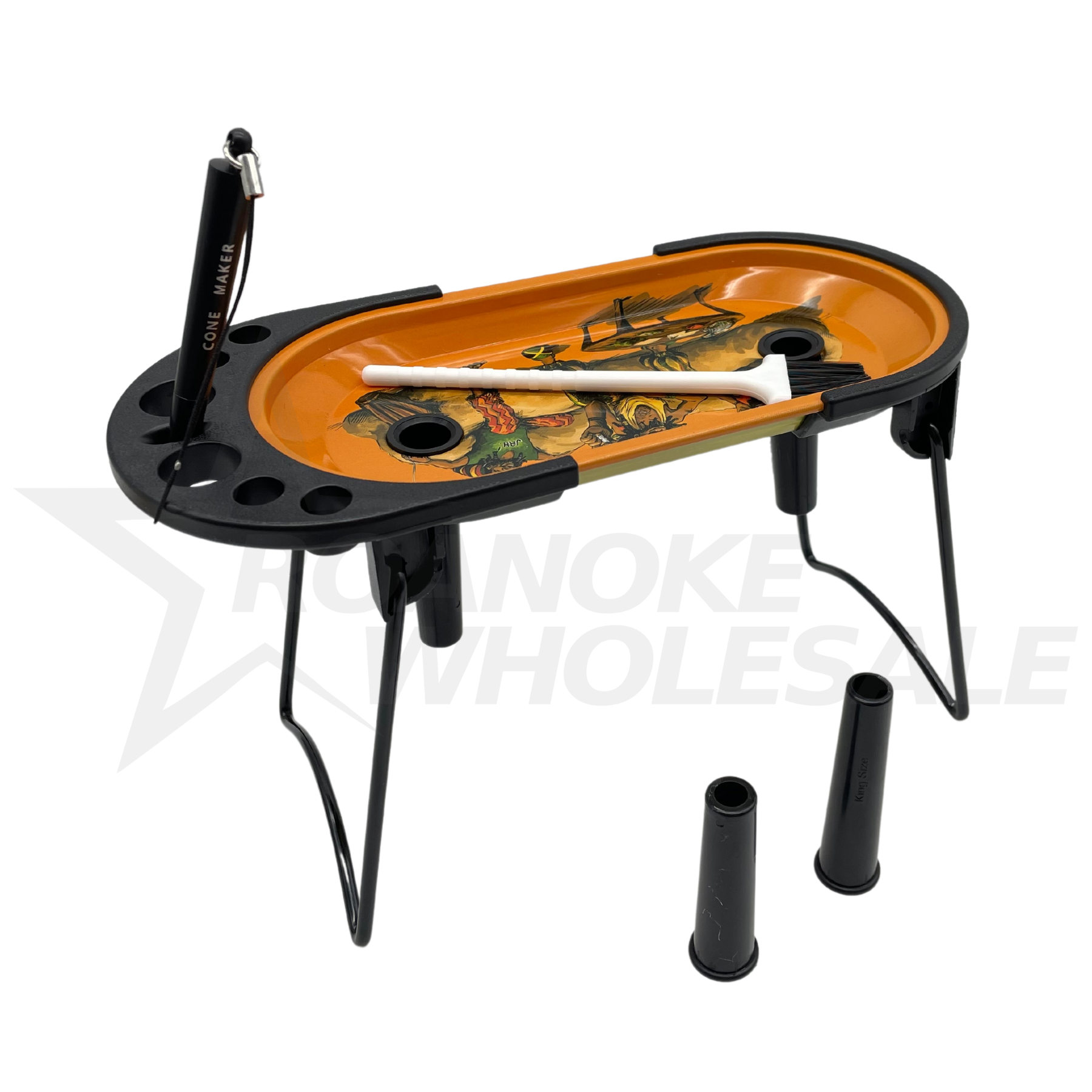 SMALL CONE ROLLING CONSOLE TRAY