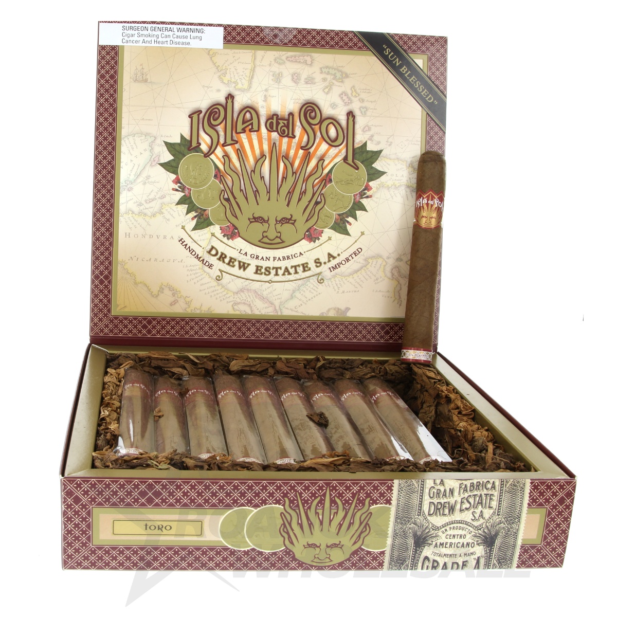 ISLA DEL SOL SUNGROWN TORO 6X52 20PCS