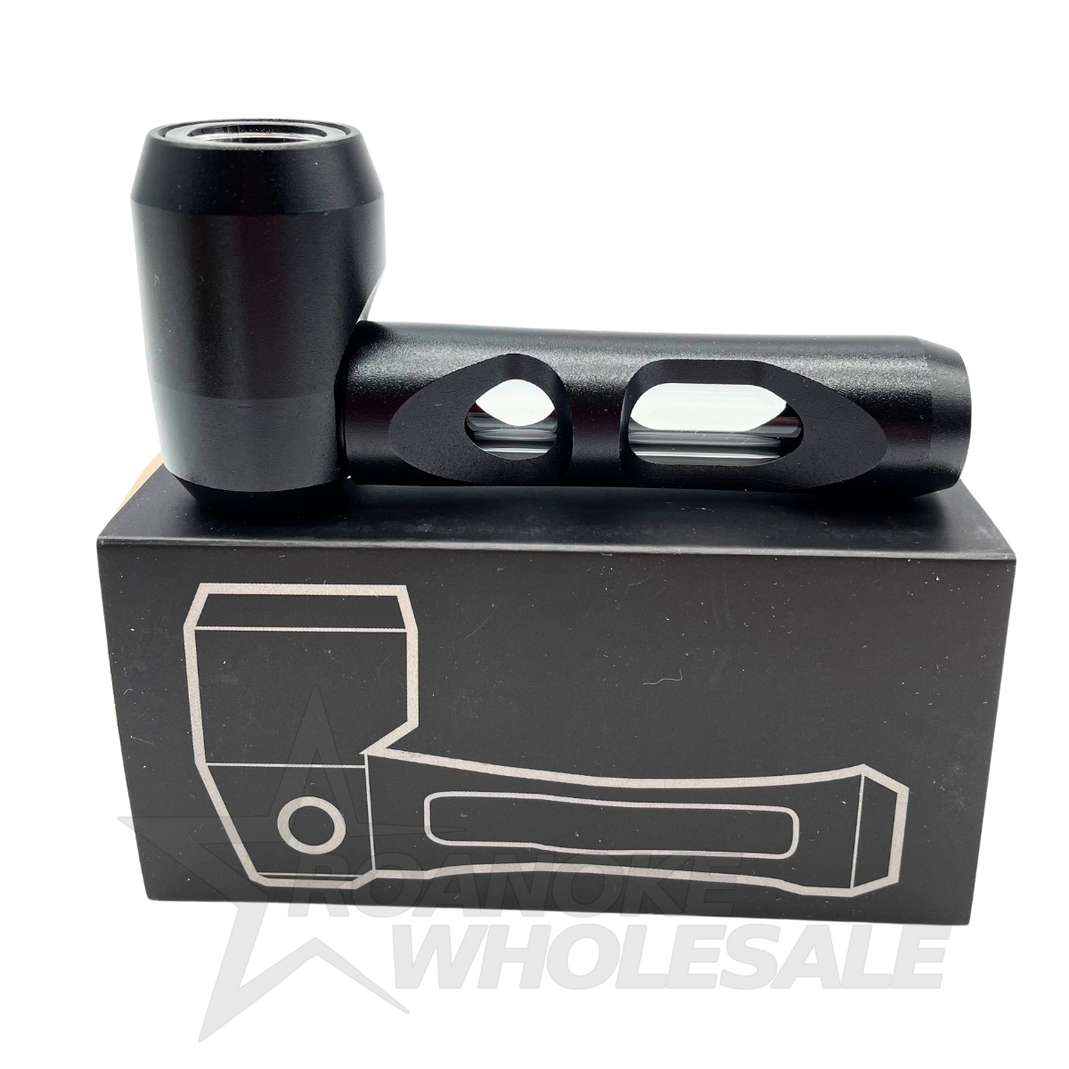 PREMIUM ALUMINUM & GLASS HAND PIPE 4" - Image 4