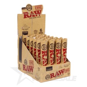 RAW CONE CLASSIC LIL LEAN 80MM 6 CONES 24PCS