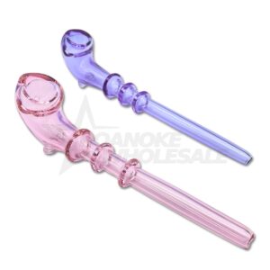 GLASS HAND PIPE - GANDALF STYLE 7" 2PCS