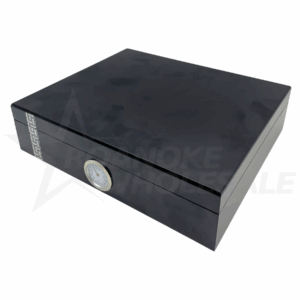 CIGAR HUMIDOR SOLID BLACK DESIGN