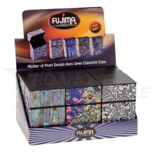 FUJIMA MOTHER OF PEARL DESIGN KING SIZE CIGARETTE CASE 12PCS