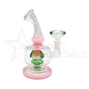 WATER PIPE 7" STRAWBERRY PERCOLATOR [NO SHIPPING]