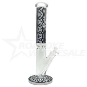 WATER PIPE 15" MUSHROOM EYES STRAIGHT TUBE ICE [NO SHIPPING]