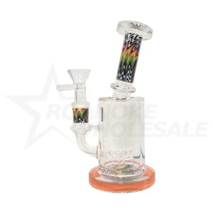 WATER PIPE 7" TRIPPY MATRIX PERCOLATOR [NO SHIPPING]