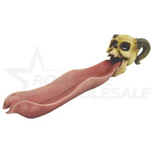 FUJIMA DEATH SKULL TONGUE INCENSE BURNER