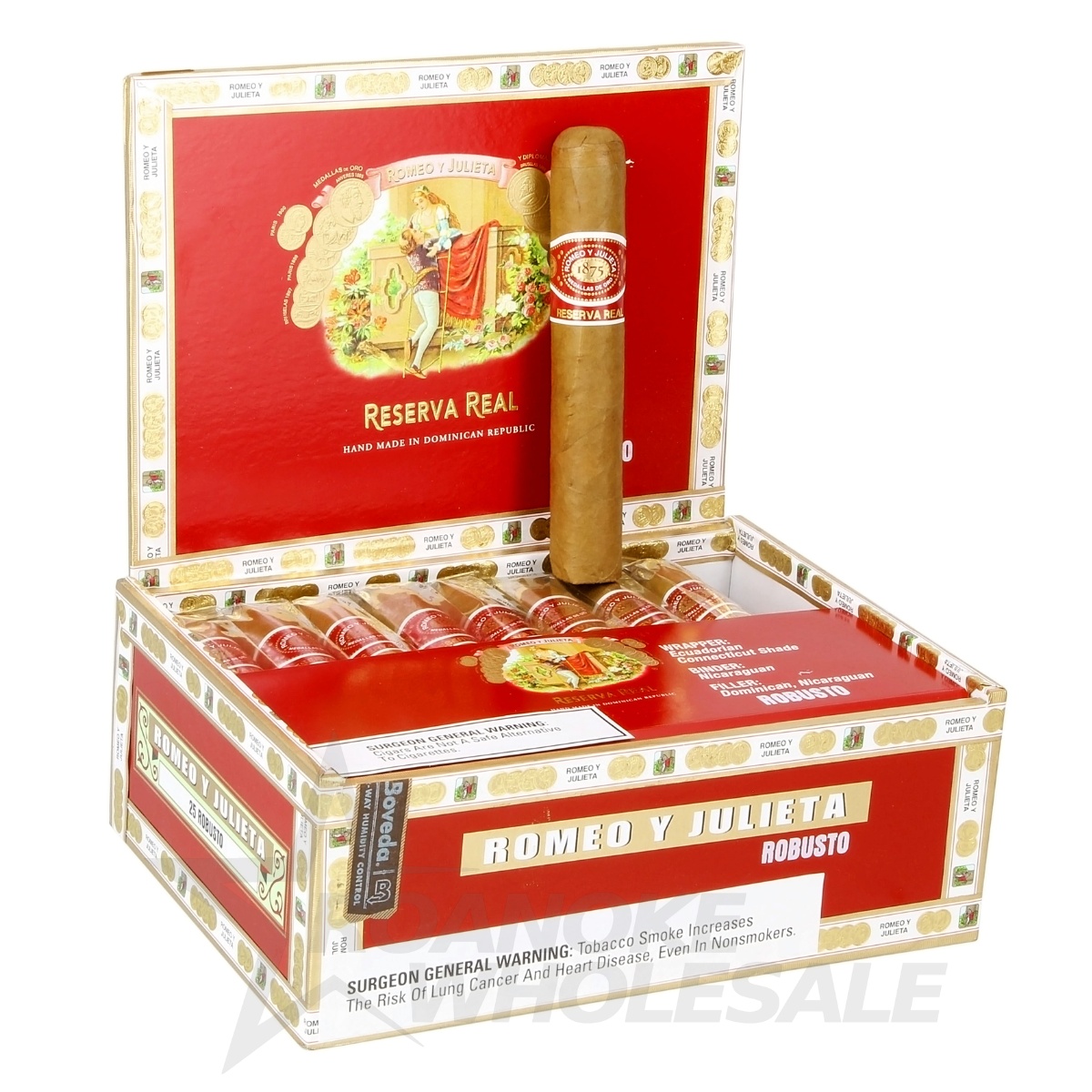 ROMEO Y JULIETA RESERVA REAL ROBUSTO 5X52 25PCS