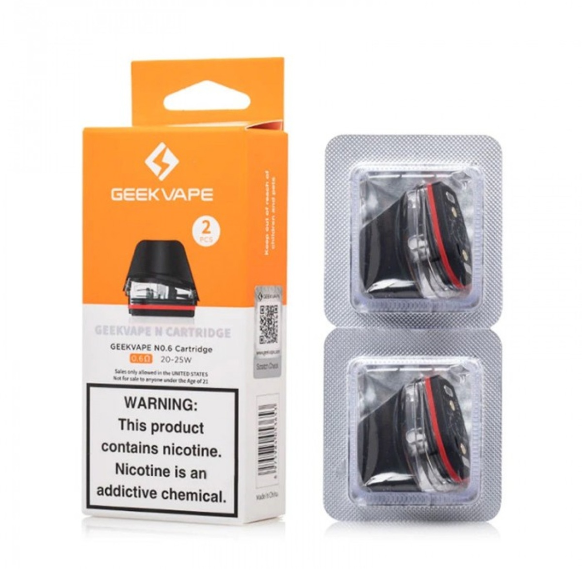 GEEKVAPE N CARTRIDGE 0.6OHM 20-25W 2PCS