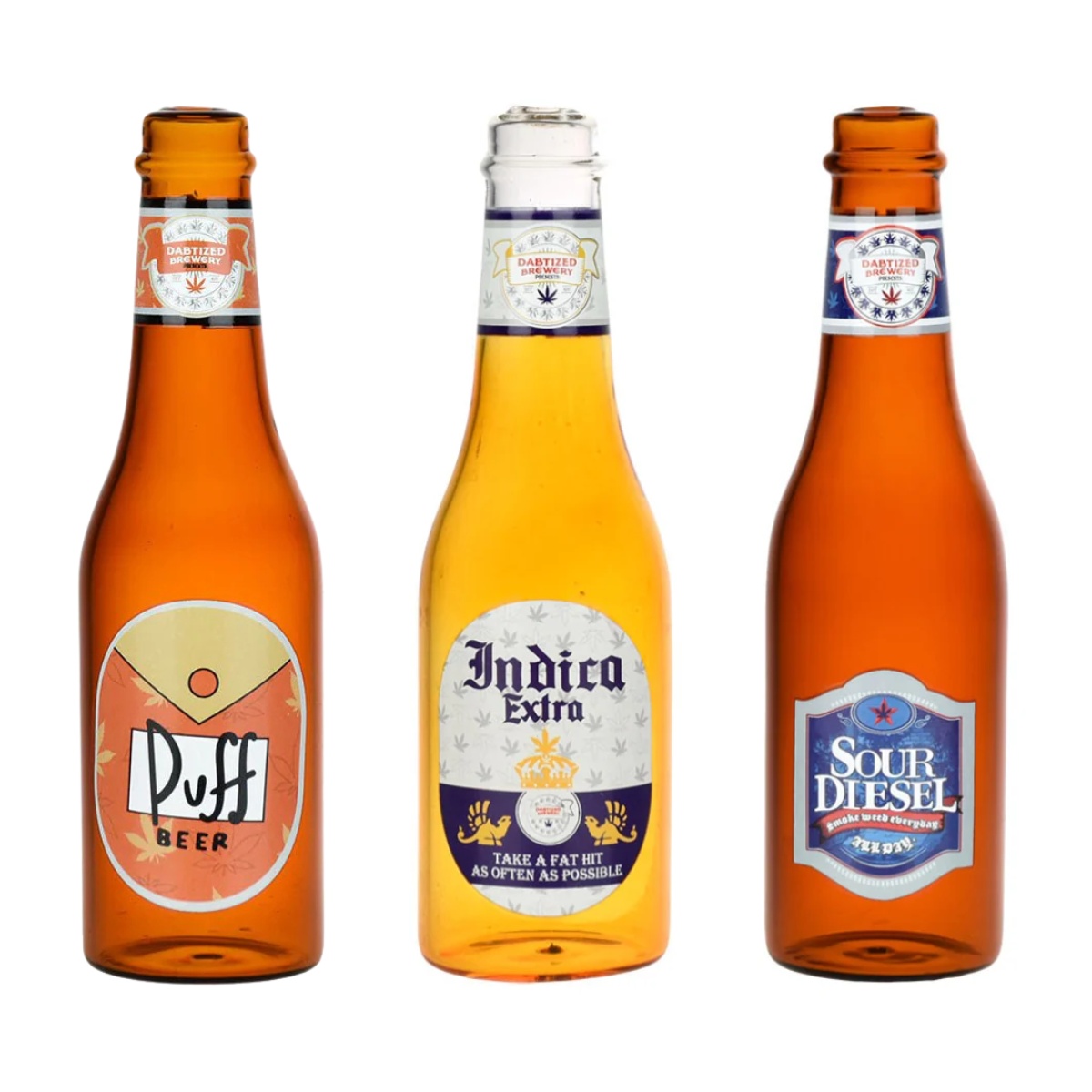 DABTIZED BEER BURNER HAND PIPE 5.5"