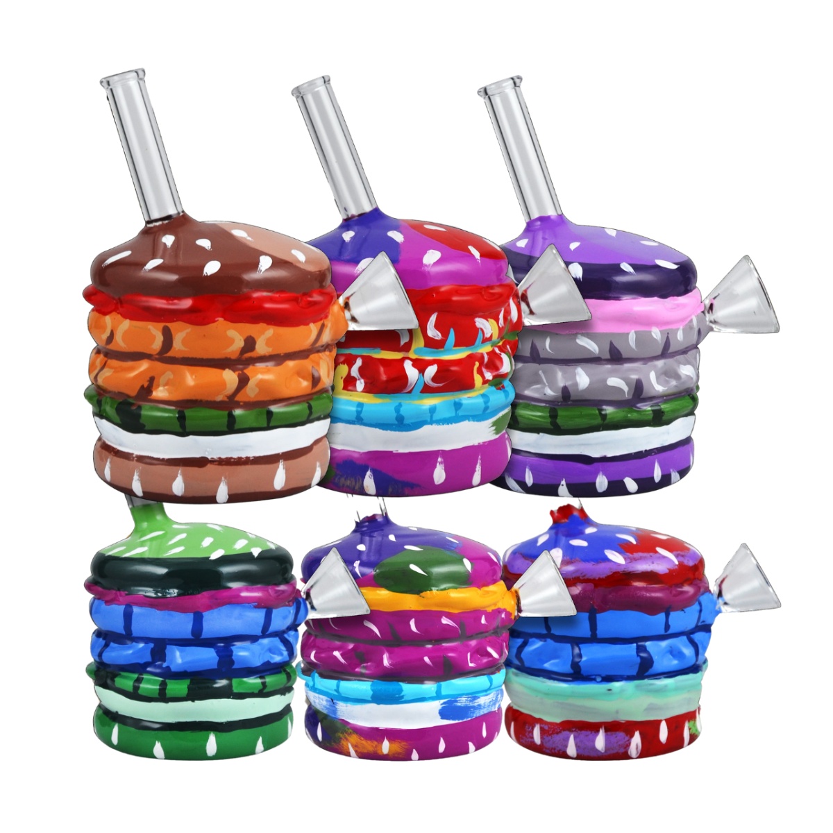 DABTIZED BURGER BURNER WATER PIPE 5"