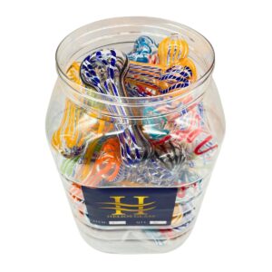 HELIOS GLASS SPOON PIPE JAR 3" 40PCS [NO SHIPPING]