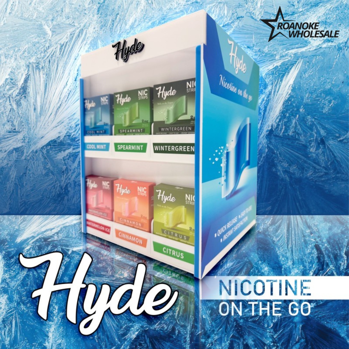 HYDE NICOTINE STRIPS PRE-FILLED DISPLAY 30CT