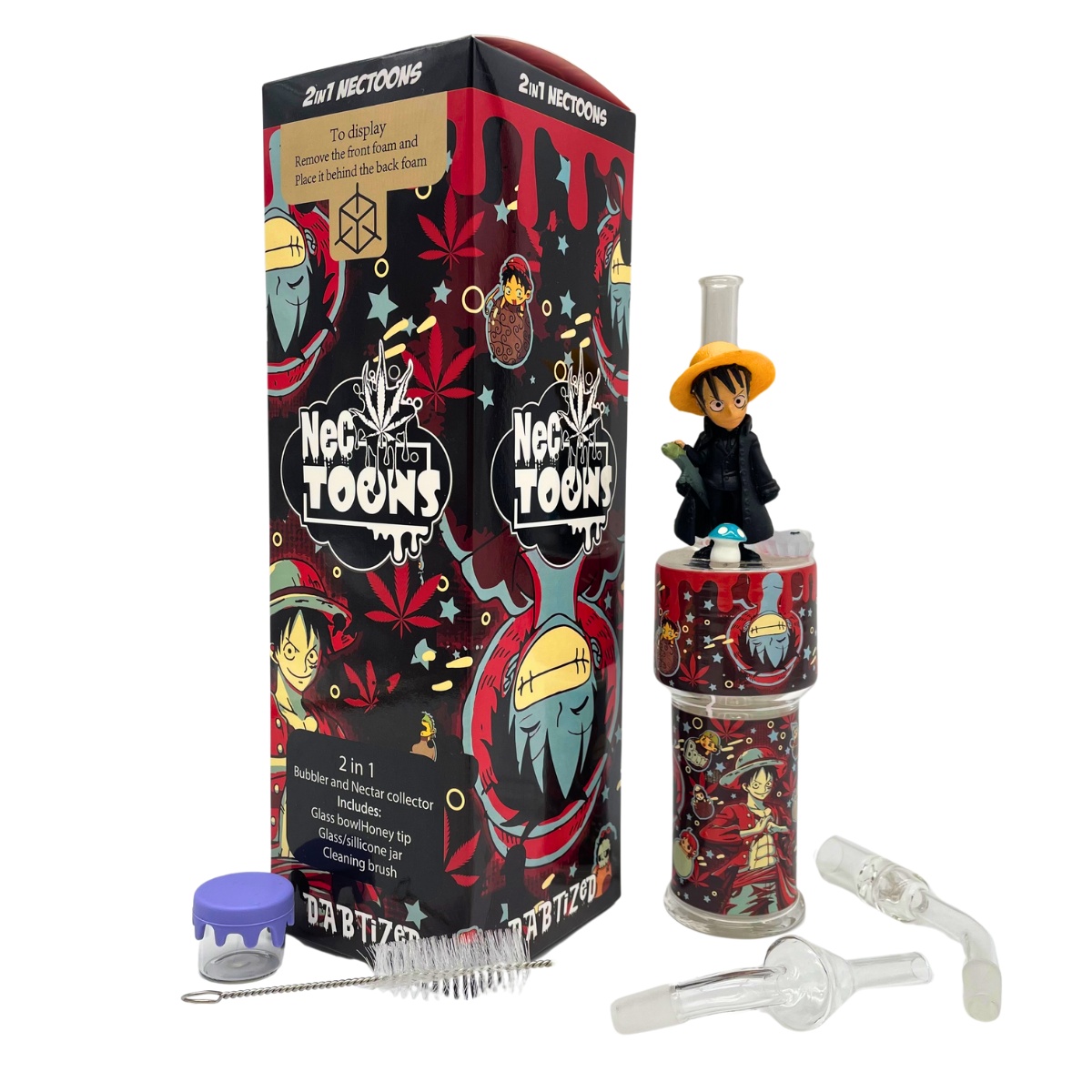 DABTIZED NECTOONS 2-IN-1 GLASS BUBBLER & NECTAR COLLECTOR - Image 5