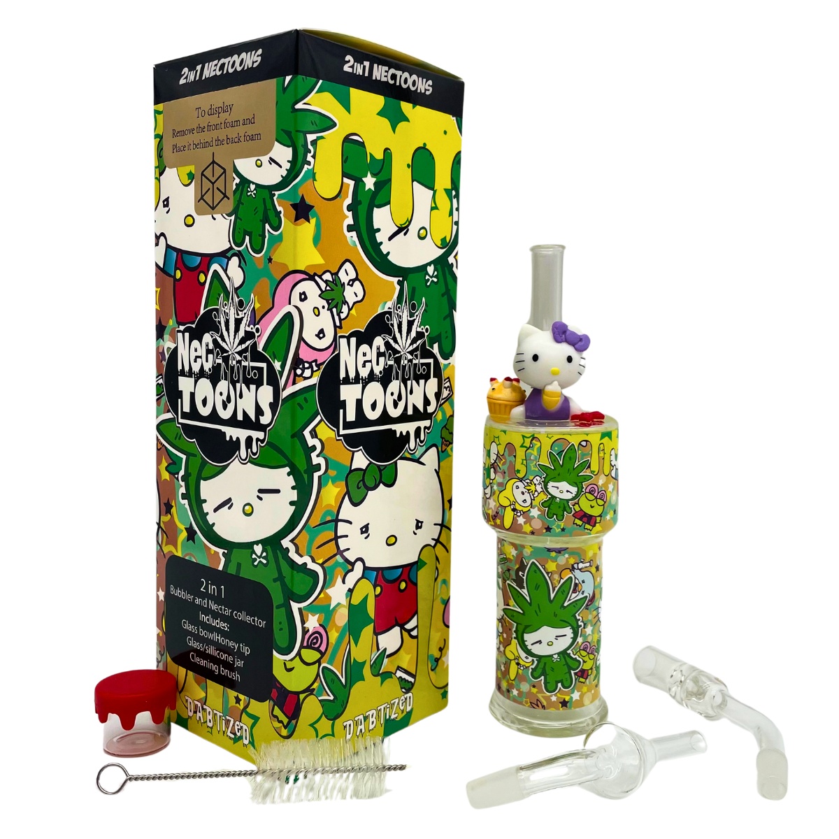 DABTIZED NECTOONS 2-IN-1 GLASS BUBBLER & NECTAR COLLECTOR - Image 8