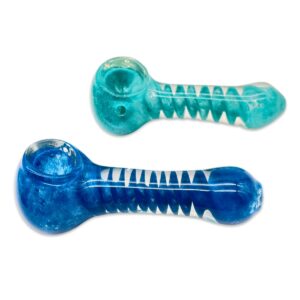 GLASS SPOON PIPE 4" 2PCS