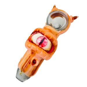 GLASS SPOON PIPE - 3D RESIN MONSTER 5"