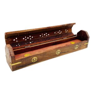 WOODEN INCENSE HOLDER 2PCS