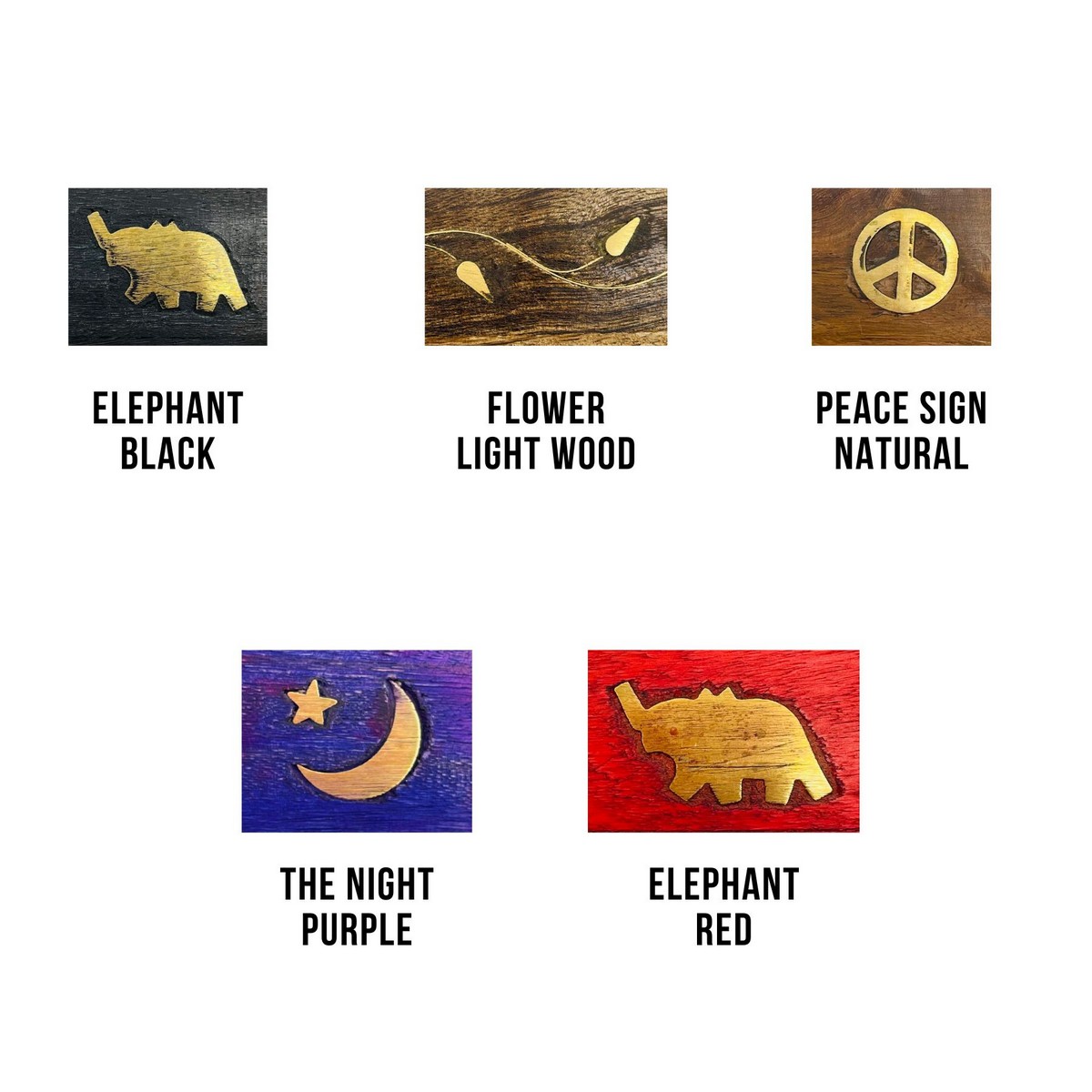 WOODEN INCENSE HOLDER 2PCS - Image 3