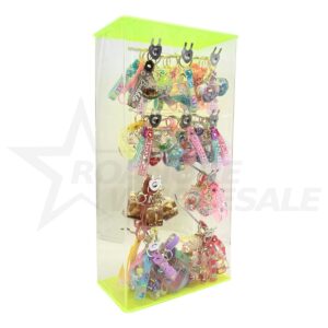 KEYCHAIN WITH WATER INSIDE DISPLAY 60PCS