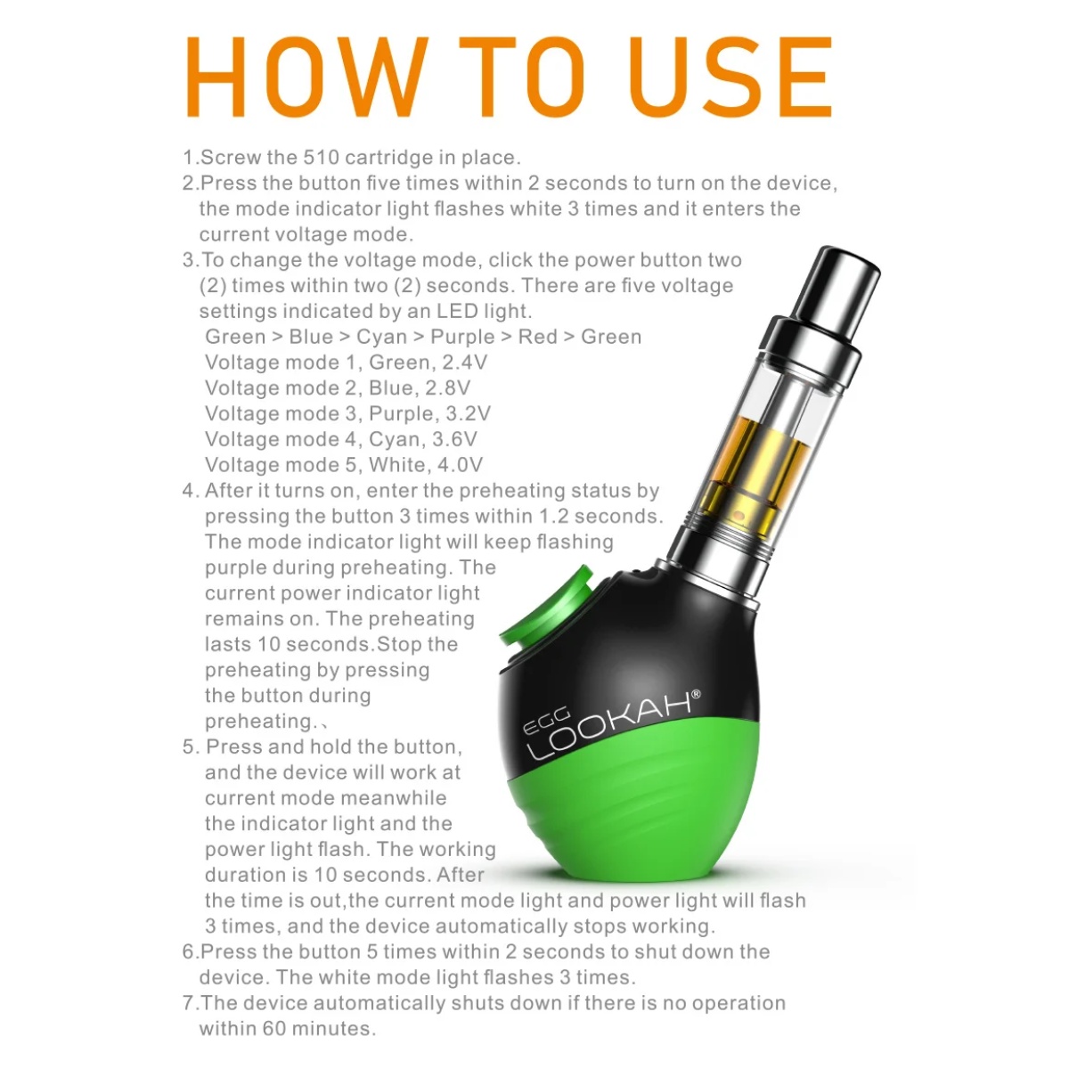 LOOKAH EGG 510V BATTERY - Image 4