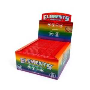 ELEMENTS KING SIZE SLIM RAINBOW PAPERS 50PCS