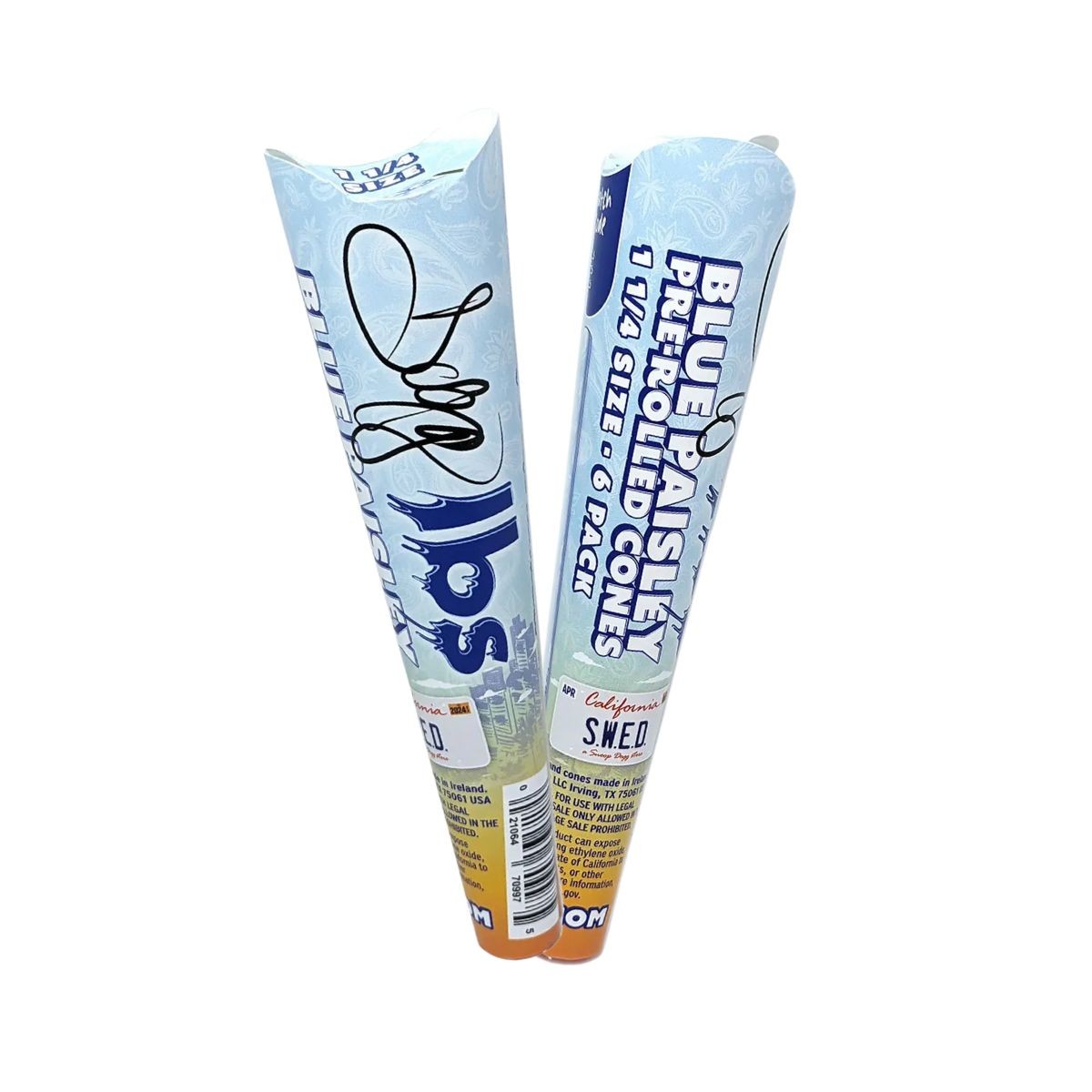 DOGG LBS BLUE PAISLEY PRE-ROLLED CONES 1&1/4 SIZE 32/6 PACKS - Image 2