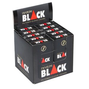 DJARUM FILTERED CIGARS 10/12 PACKS - BLACK