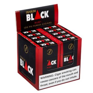 DJARUM FILTERED CIGARS 10/12 PACKS - BLACK RUBY