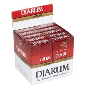 DJARUM FILTERED CIGARS 10/12 PACKS - SPECIAL