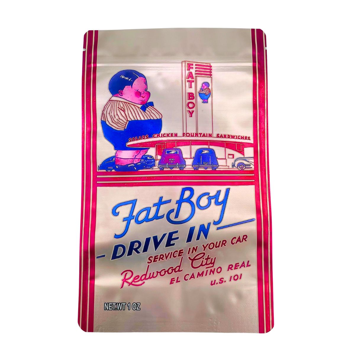 1OZ SMELL PROOF MYLAR BAG 5"X8" 50PCS - Image 3