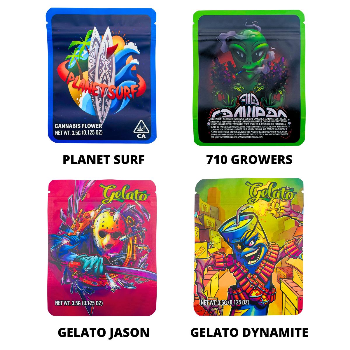 3.5G SMELL PROOF MYLAR BAGS 50PCS - Image 2