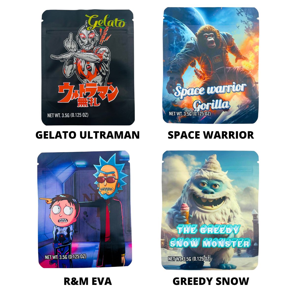 3.5G SMELL PROOF MYLAR BAGS 50PCS - Image 3