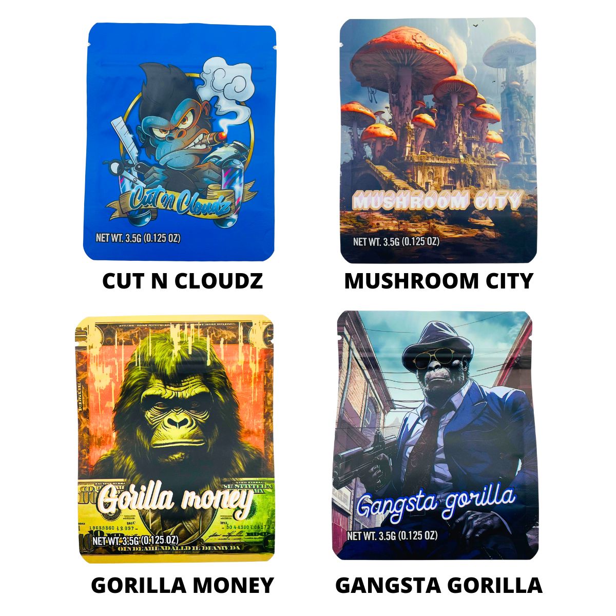 3.5G SMELL PROOF MYLAR BAGS 50PCS - Image 5