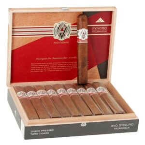 AVO UVEZIAN SYNCRO NICARAGUA TORO CIGARS 6X54 20PCS