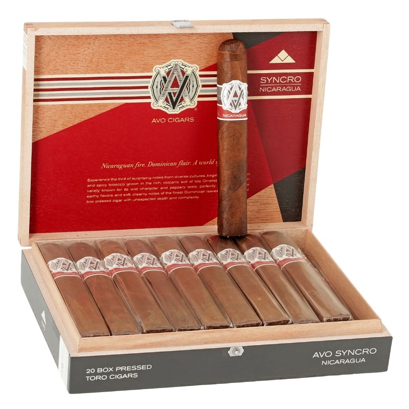 AVO UVEZIAN SYNCRO NICARAGUA TORO CIGARS 6X54 20PCS