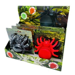 SPIDER SHAPED 4-PIECE METAL GRINDERS 6PCS