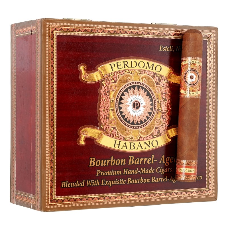 PERDOMO BOURBON BARREL-AGED SUNGROWN EPICURE CIGARS 6X54 24PCS - Image 2