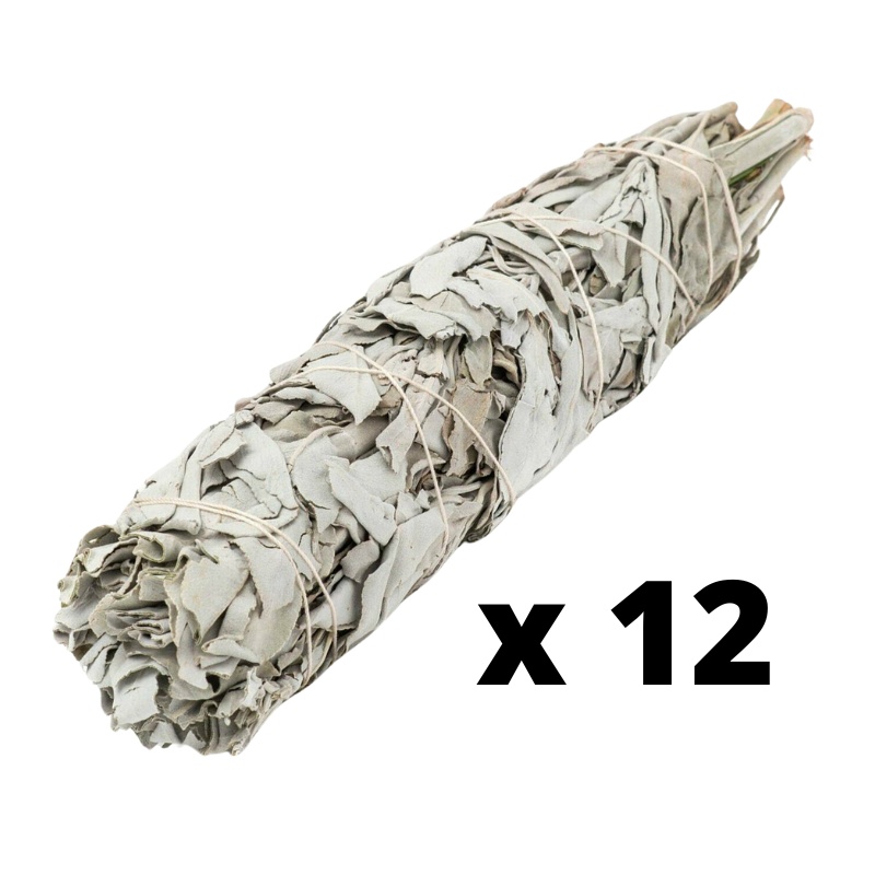 SAGE SMUDGE STICKS 6" 12PCS