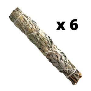 SAGE SMUDGE STICKS 9" 6PCS