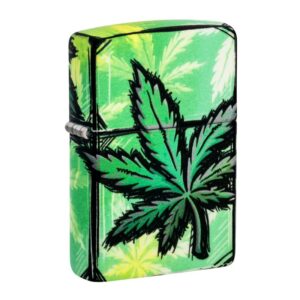 ZIPPO LIGHTER - GLOWING CANNABIS ($49.95)