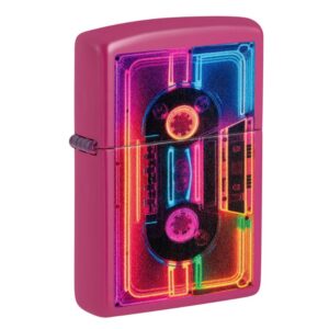 ZIPPO LIGHTER - NEON CASSETTE ($31.95)